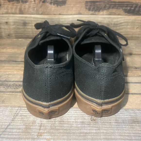 Vans Men’s Authentic Shoes Black Gum sz 10 - Picture 6 of 8